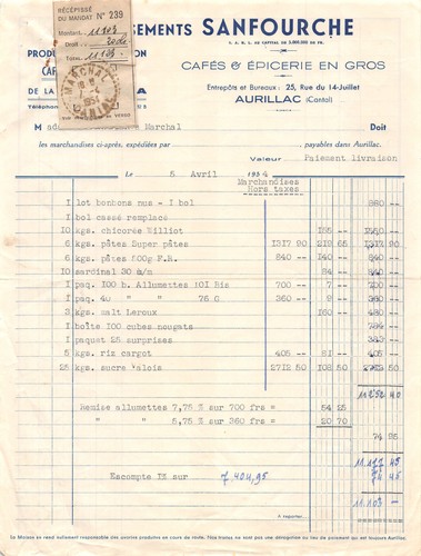 1954 produits importation - produits,