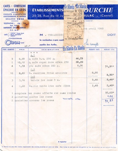 1960 cafes confiserie epicerie - cafes,